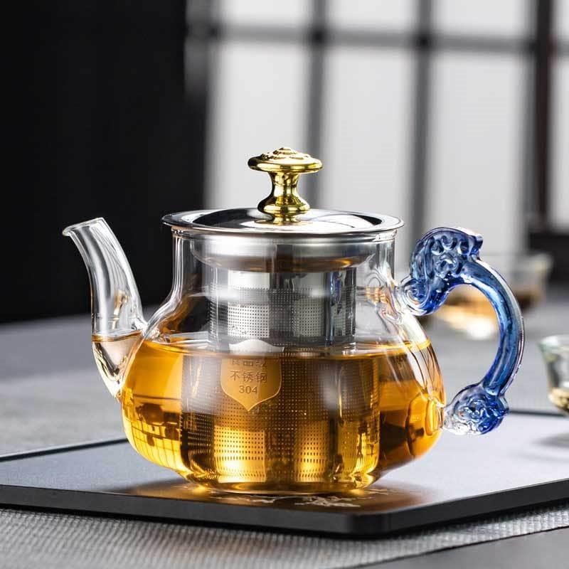 Glass Tea Pot with Stainless Steel Infuser